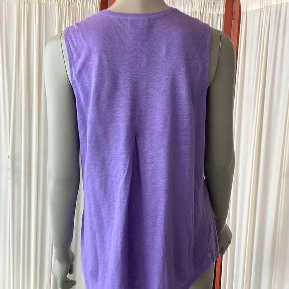 J.Jill Love Linen Purple Tank Top And Open-Front Cardigan Set Size Small - Picture 6 of 12